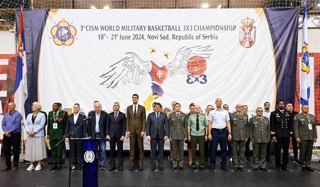 Ministar Gašić otvorio 3. CISM Svetsko vojno prvenstvo u basketu 3x3