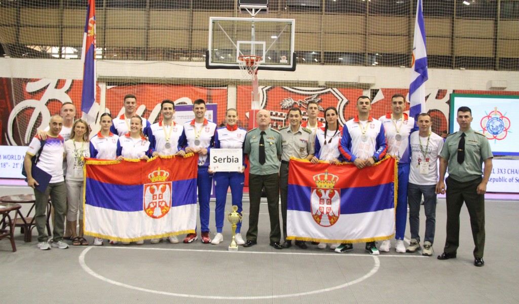 Vojna muška reprezentacija Srbije druga na 3. CISM Svetskom vojnom prvenstvu u basketu 3x3